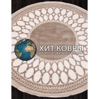 Турецкий ковер Safir 00842 Коричневый круг